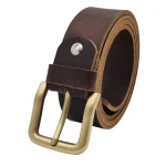 Dây lưng da bò thật DHM-122 khóa kim mạ đồng 2
