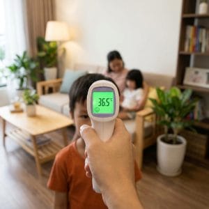 Nhiệt kế điện tử hồng ngoại đo nhiệt độ nhanh tại nhà
