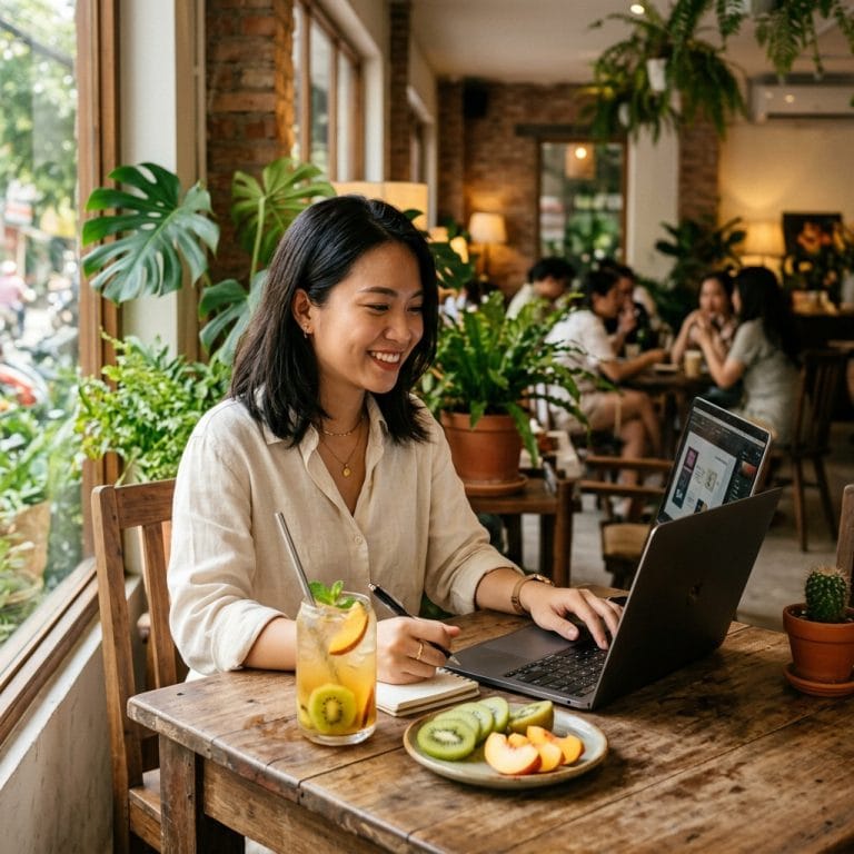 Người trẻ uống kombucha trong lifestyle healthy hiện đại và cân bằng