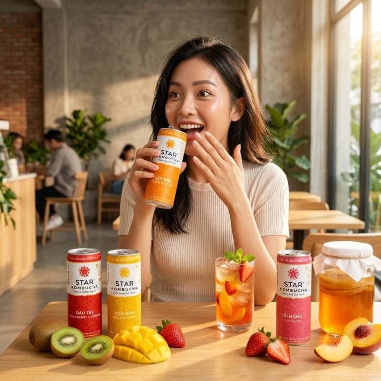 Các vị Star Kombucha trái cây dễ uống dành cho người mới bắt đầu