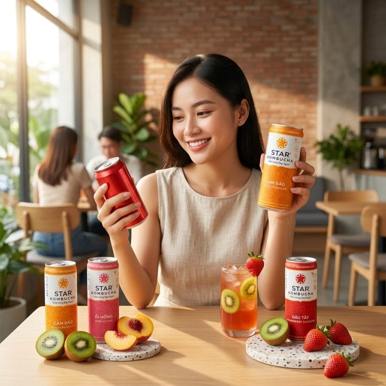 Người trẻ thay nước ngọt bằng kombucha trong healthy lifestyle hiện đại