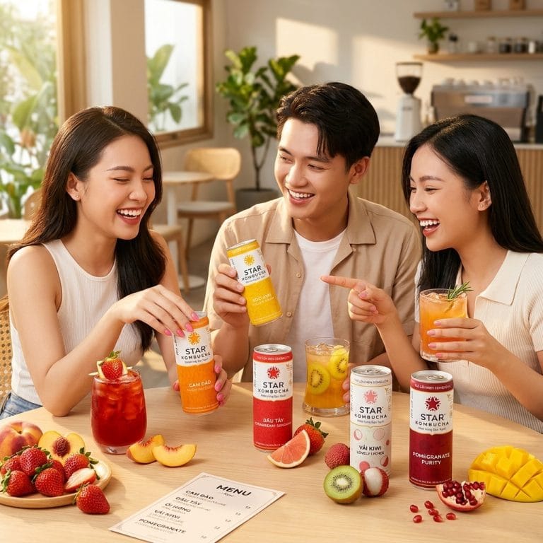 Các vị Star Kombucha bán chạy trong healthy lifestyle hiện đại