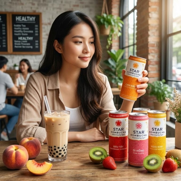 Người trẻ chọn kombucha thay trà sữa trong healthy lifestyle hiện đại