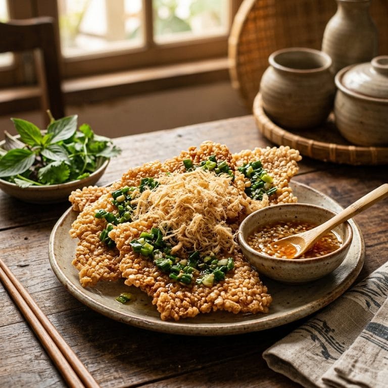 Cơm cháy mắm hành giòn rụm đậm vị nhưng không quá cay