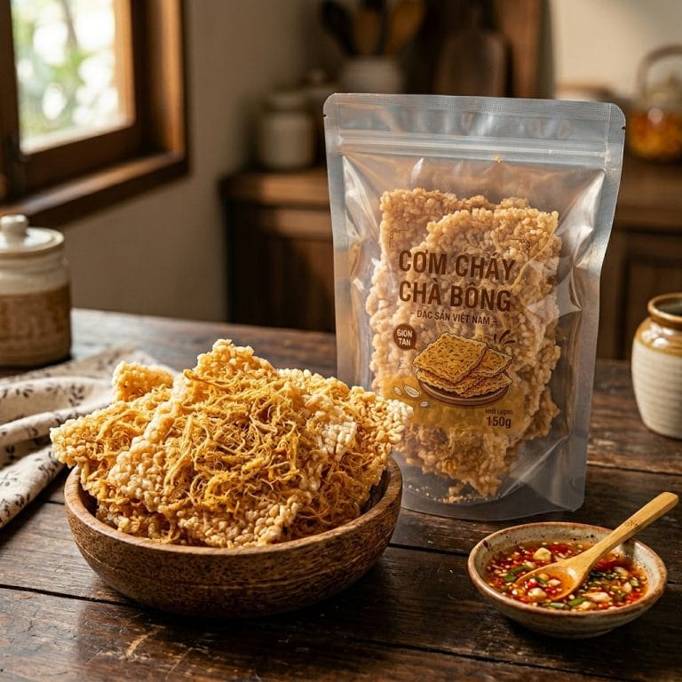 Cơm cháy giòn rụm topping đậm vị vẫn giữ độ giòn hấp dẫn