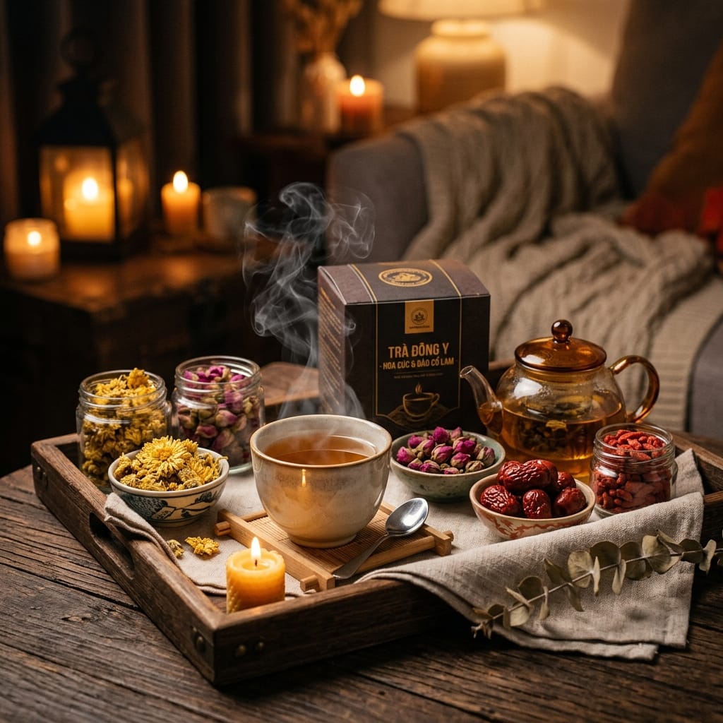 Hộp trà dưỡng tâm làm quà tặng thư giãn cho người hay mất ngủ