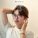 Gọng kính cận nữ mắt tròn July Eyewear 8612 3