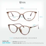Kính mắt mèo HMK Eyewear nhựa phối kim loại MM30327 / ECMM5016 / MM32018 3