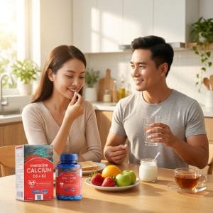 Gia đình Việt bổ sung canxi D3K2 hàng ngày để hỗ trợ xương chắc khỏe