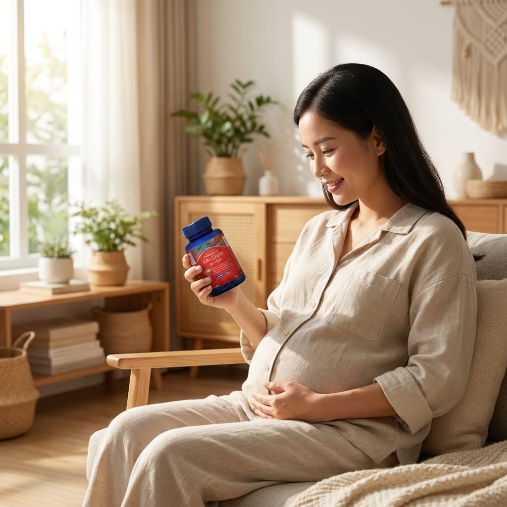 Phụ nữ mang thai bổ sung canxi Meracine hỗ trợ xương chắc khỏe mỗi ngày