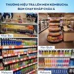 Lon Star Kombucha được bảo quản lạnh trong tủ lạnh văn phòng