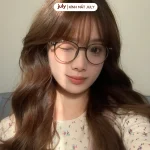 Gọng kính cận nữ mắt tròn July Eyewear 8612 5