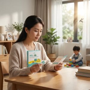 Mẹ cân nhắc mua miếng dán chống muỗi cho bé trong phòng ngủ