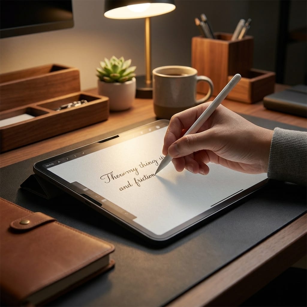 Người dùng viết đẹp hơn trên iPad với miếng dán paperlike nam châm