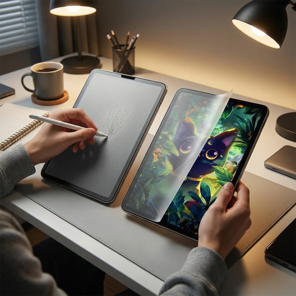 So sánh paperlike AstroMazing và paperlike thông thường trên iPad