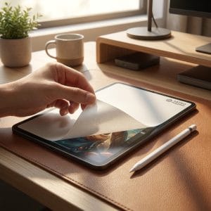 Miếng dán paperlike nam châm AstroMazing tháo rời trên iPad