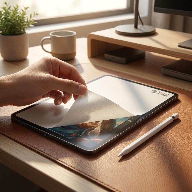 Miếng dán paperlike nam châm AstroMazing tháo rời trên iPad