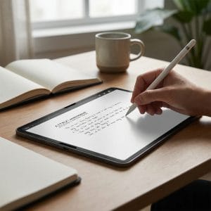 Apple Pencil sử dụng trên miếng dán paperlike AstroMazing cho iPad