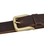 Dây lưng da bò thật DHM-122 khóa kim mạ đồng 6