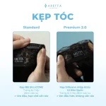 Set tóc giả kẹp phím ARETTA 3 mảnh xoăn sóng nước / sóng lơi / tóc thẳng 6