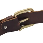 Dây lưng da bò thật DHM-122 khóa kim mạ đồng 7