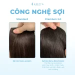Set tóc giả kẹp phím ARETTA 3 mảnh xoăn sóng nước / sóng lơi / tóc thẳng 7