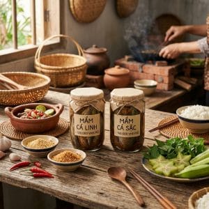 Combo mắm cá linh và mắm cá sặc truyền thống miền Tây cho gia đình