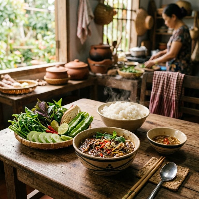 Mắm cá linh miền Tây ăn cùng cơm nóng và rau giúp vị hài hòa hơn